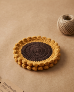 Crocheted sunflower coaster – a touch of warmth and natural elegance - Image 3