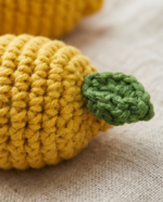Brightly colored handmade crocheted lemon - Image 3