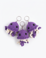 "Purple Crochet Jellyfish Medallion"
