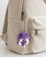 "Purple Crochet Jellyfish Medallion" - Image 3